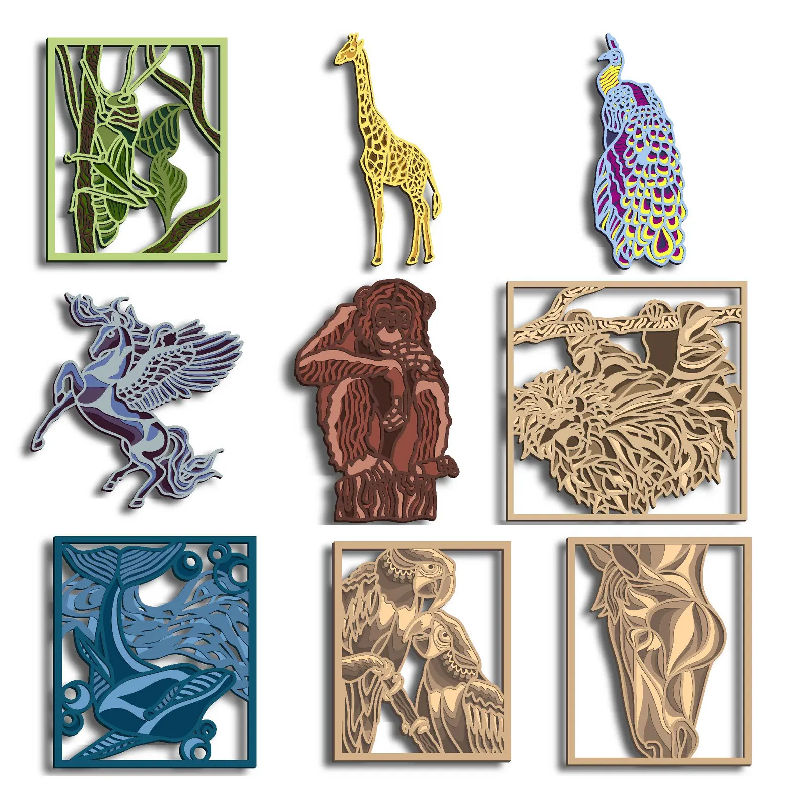 49+ Mega Bundle Animal svg/ Multilayer SVG file/ CNC file/ Bundle laser cut/ Dog svg - Image 5